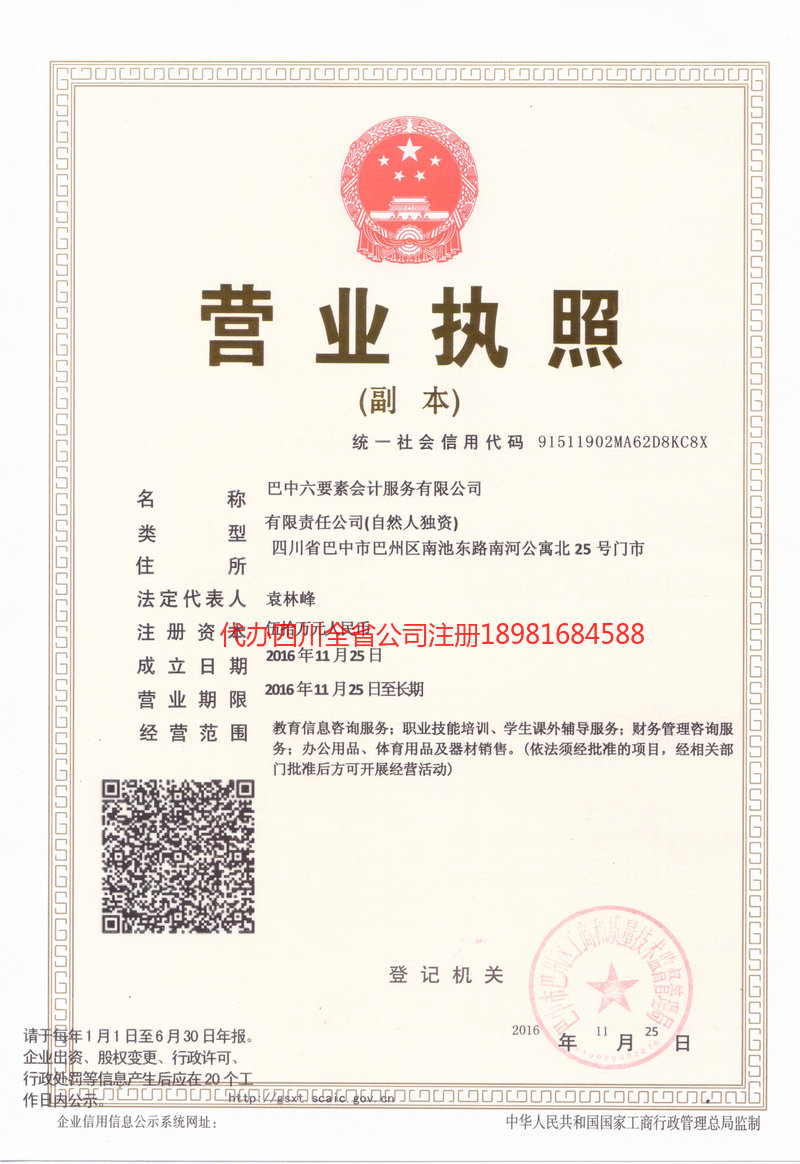 藁城藁城六要素会计服务有限公司